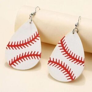 New in Packaging Baseball Decor Earrings‎